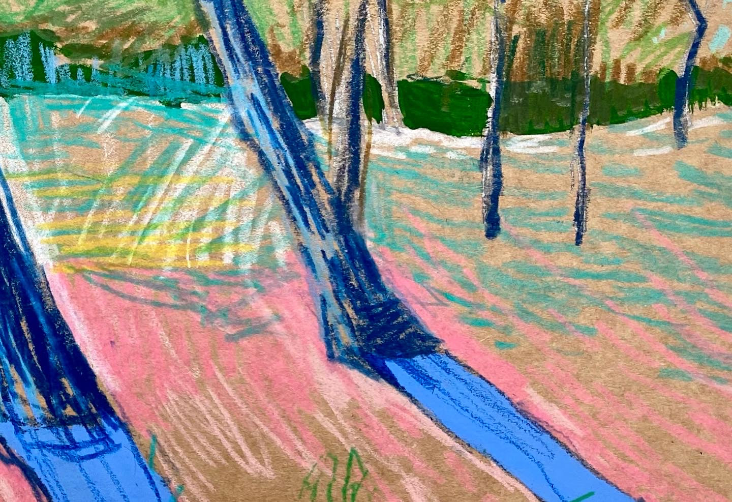 Lato z niebieskimi cieniami